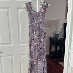 Candies off the shoulder sundress w/ romper shorts underneath